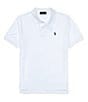 Color:White - Image 1 - Big Boys 8-20 Short Sleeve Classic Mesh Polo Shirt