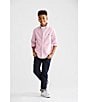 Color:New Rose - Image 3 - Big Boys 8-20 Solid Long-Sleeve Oxford Shirt