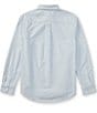 Color:Blue/White - Image 2 - Big Boys 8-20 Long-Sleeve Striped Oxford Shirt