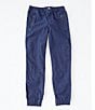 Color:Newport Navy - Image 1 - Big Boys 8-20 Poplin Jogger Pants