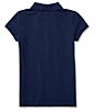Color:French Navy - Image 2 - Childrenswear Big Girls 7-16 Short-Sleeve Mesh Polo Shirt