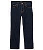 Color:Vestry - Image 1 - Little Boys 2T-7 Hampton Dark Wash Denim Jeans