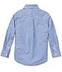 Color:Blue Multi - Image 2 - Little Boys 2T-7 Long-Sleeve Gingham Poplin sportshirt