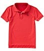 Color:Old Glory Red - Image 1 - Little Boys 2T-7 Short-Sleeve Lisle Solid Polo Shirt