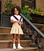 Color:White - Image 2 - Childrenswear Little Girls 2T-6X Oxford Button-Down Shirt