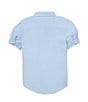 Color:Blue - Image 2 - Childrenswear Little Girls 2T-6X Oxford Button-Down Shirt