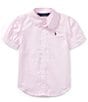 Color:Deco Pink - Image 1 - Childrenswear Little Girls 2T-6X Oxford Button-Down Shirt