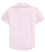Color:Deco Pink - Image 2 - Childrenswear Little Girls 2T-6X Oxford Button-Down Shirt