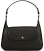 Lauren Ralph Lauren Schylar Crosshatch Medium Shoulder Bag, Color:Black - Image 1