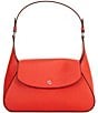 Lauren Ralph Lauren Schylar Crosshatch Medium Shoulder Bag, Color:Vermillion - Image 1