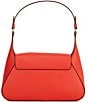 Lauren Ralph Lauren Schylar Crosshatch Medium Shoulder Bag, Color:Vermillion - Image 2