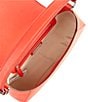 Lauren Ralph Lauren Schylar Crosshatch Medium Shoulder Bag, Color:Vermillion - Image 3