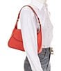 Lauren Ralph Lauren Schylar Crosshatch Medium Shoulder Bag, Color:Vermillion - Image 4