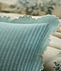 Ralph Lauren Fitzroy Floral Stripe Scalloped Decorative Throw Square Pillow - Image 3