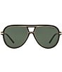 Color:Black - Image 2 - Men's Rl8177 58mm Pilot Sunglasses