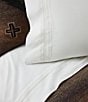 Ralph Lauren Miriah 200-Thread Count Cotton Percale Embroidered Sheets, Color:Studio White - Image 5