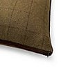 Color:Green - Image 3 - Palazzo Collection Chesworth Wool Herringbone Square Pillow
