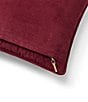 Color:Burgundy - Image 3 - Palazzo Collection Nortonbury Embroidered & Sequined Corduroy Rectangular Pillow