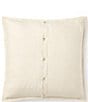 Color:Cream - Image 2 - Remy Macall Embroidered Floral Square Pillow