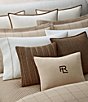Ralph Lauren Tyler Collection Olson Herringbone Pattern Throw Square Pillow, Color:Brown - Image 3