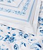 Color:Porcelain Blue - Image 4 - Whitlow Bedding Collection Floral Sateen Duvet Cover