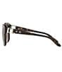 Color:Dark Havana - Image 3 - Women's Rl8190q 55mm Oval Sunglasses