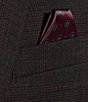 Color:Charcoal/Brown - Image 3 - Charcoal & Brown Plaid Print Regular Fit 2-Piece Suit