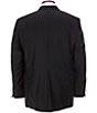 Color:Black - Image 2 - Solid Classic Fit Flat Front Trouser Wool Suit