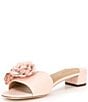 Color:Pink Opal - Image 4 - Fay Floral Leather Slide Sandals