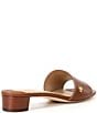 Color:Deep Saddle Tan - Image 2 - Fay Tumbled Leather Slide Sandals