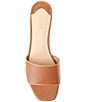 Color:Deep Saddle Tan - Image 5 - Fay Tumbled Leather Slide Sandals