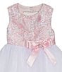 Color:Pink - Image 2 - Baby Girls 3-24 Months Embroidered/Tiered Mesh Fit-And-Flare Dress