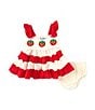 Color:Red - Image 1 - Baby Girls 3-24 Months Sleeveless Strawberry Crocheted/Striped Gauze Fit-And-Flare Dress