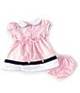 Color:Pink - Image 2 - Baby Girls 3-24 Months Twill Sailor Cap Sleeve Dress & Hat