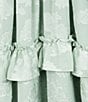 Rare Editions Big Girls Flutter-Sleeve Floral-Burnout Chiffon Tiered Long Dress, Color:Sage - Image 4