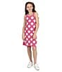 Color:Pink - Image 4 - Big Girls 7-16 Sleeveless Daisy Crochet Shift Dress