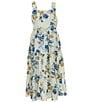 Color:Ivory - Image 1 - Big Girls 7-16 Sleeveless Floral-Printed Dress