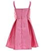 Color:Fuchsia - Image 2 - Big Girls 7-16 Sleeveless Mikado Fit & Flare Dress
