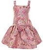 Rare Editions Big Girls Sleeveless Floral Butterfly Brocade Dress - Image 1