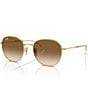 Color:Gold Flash - Image 1 - 0rb3809 Unisex 55mm Phantos Gradient Lens Sunglasses