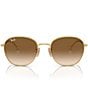 Color:Gold Flash - Image 2 - 0rb3809 Unisex 55mm Phantos Gradient Lens Sunglasses