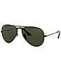 Ray-Ban Aviator Classic 58mm Sunglasses, Color:Black - Image 1