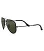 Ray-Ban Aviator Classic 58mm Sunglasses, Color:Black - Image 3