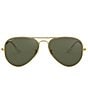 Color:Gold - Image 2 - Classic Aviator Polarized 62mm Sunglasses