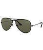 Color:Black - Image 1 - Classic Aviator Polarized 62mm Sunglasses