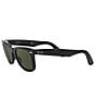 Ray-Ban Classic Wayfarer 54mm Sunglasses, Color:Black - Image 3