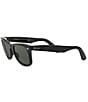 Color:Black - Image 3 - Classic Wayfarer 54mm Polarized Sunglasses