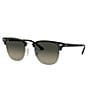 Ray-Ban Clubmaster 51mm Gradient Lens Sunglasses, Color:Black Silver - Image 1