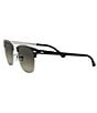 Ray-Ban Clubmaster 51mm Gradient Lens Sunglasses, Color:Black Silver - Image 3