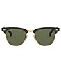 Color:Black Green - Image 2 - Clubmaster Aluminum Polarized 51mm Sunglasses